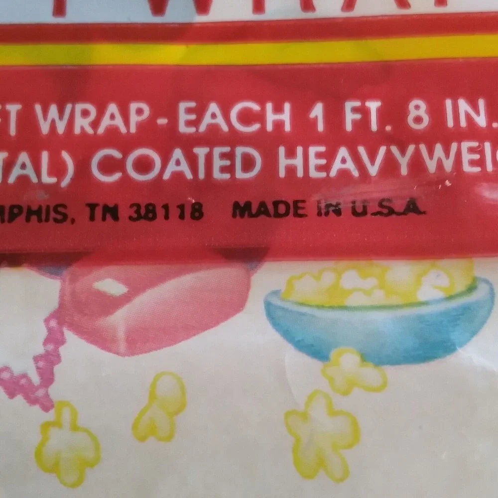 Vintage New Sealed Disney Minnie Mouse Gift Wrapping Paper 8.3 Sq Ft